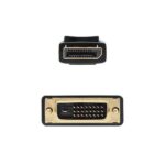 Nanocable Cable Conversor DisplayPort Macho a DVI Macho 2m - Color Negro - Imagen 3