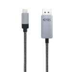 Nanocable Cable Conversor USB-C Macho a DisplayPort Macho 1.80m - Color Negro/Plata - Imagen 2