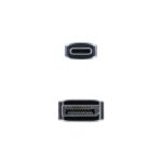 Nanocable Cable Conversor USB-C Macho a DisplayPort Macho 1.80m - Color Negro/Plata - Imagen 3