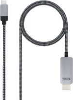 Nanocable Cable Conversor USB-C Macho a HDMI Macho 3m - Color Negro/Plata