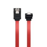 Nanocable Cable Datos SATA Acodado con Anclajes 0.50m - Color Rojo - Imagen 2