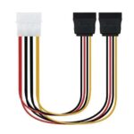 Nanocable Cable SATA Alimentacion 5.25" Molex 4pin Macho a 2x SATA Hembra 0.30m