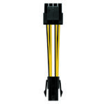 Nanocable Cable de Alimentacion para Microprocesador 4pin Hembra a 4+4pines Macho 0.15m - Imagen 2