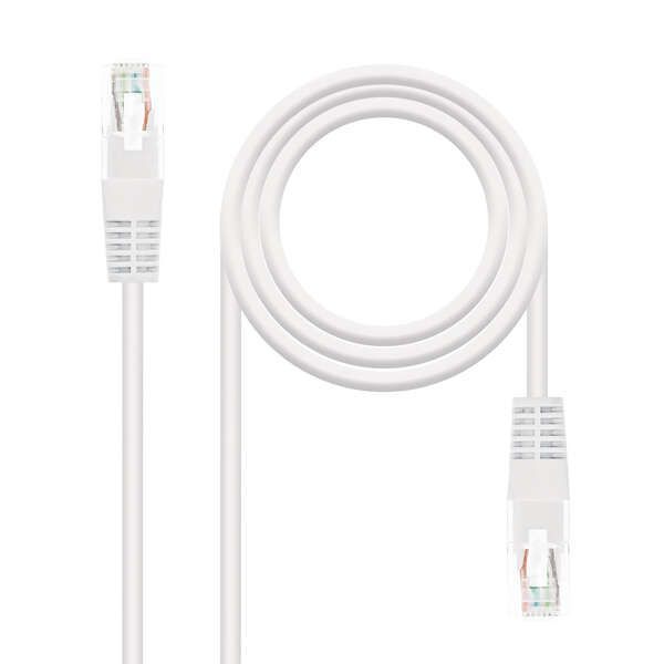 139669_1 Nanocable Cable de Red Latiguillo RJ45 Cat.6 UTP AWG24 0.50m - Color Blanco - Imagen 1