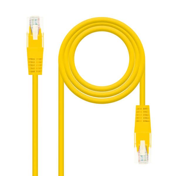 139674_1 Nanocable Cable de Red Latiguillo RJ45 Cat.6 UTP AWG24 0.50m - Color Amarillo - Imagen 1