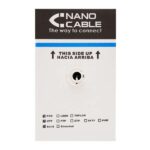Nanocable Bobina de Cable de Red Rigido Impermeable para Exterior RJ45 Cat.6 UTP AWG24 305m - Color Negro - Imagen 2