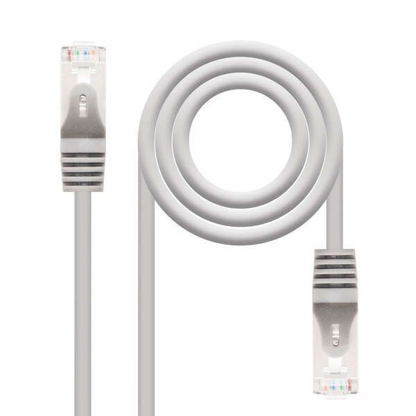 139874_1 Nanocable Cable de Red Latiguillo RJ45 Cat.6 FTP AWG24 3m - Color Gris - Imagen 1