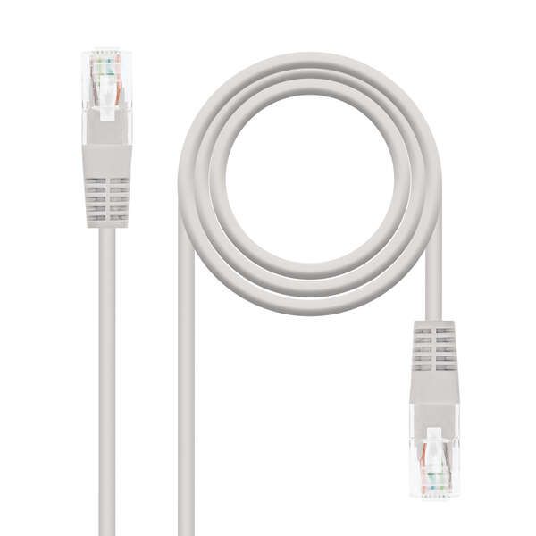 139959_1 Nanocable Cable de Red Latiguillo RJ45 LSZH Cat.6 UTP AWG24 0.50m - Color Gris - Imagen 1