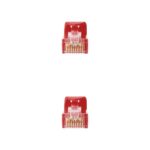 Nanocable Cable de Red Latiguillo RJ45 LSZH Cat.6a UTP AWG24 0.50m - Color Rojo - Imagen 3