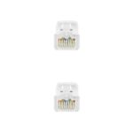 Nanocable Cable de Red Latiguillo RJ45 LSZH Cat.6a UTP AWG24 1m - Color Blanco - Imagen 3
