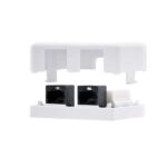 Nanocable Roseta de Superficie RJ45 Cat.5e UTP 2 Tomas - Imagen 2