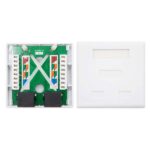 Nanocable Roseta de Superficie RJ45 Cat.5e UTP 2 Tomas - Imagen 4