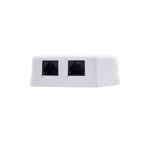 141624_1 Nanocable Roseta de Superficie RJ45 Cat.6 UTP 2 Tomas - Imagen 1