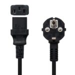 Nanocable Cable de Alimentacion CPU - Shucko CEE7 Macho a C-13 Hembra 10m - Color Negro - Imagen 2