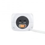 Nanocable Base de 3 Enchufes Tipo F + 2x USB-A y 2x USB-C con Interruptor - Cable de 1.40m - Imagen 2