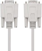 Nanocable Cable Serie RS232 DB9 Macho a DB9 Hembra 1.80m - Color Beige - Imagen 2