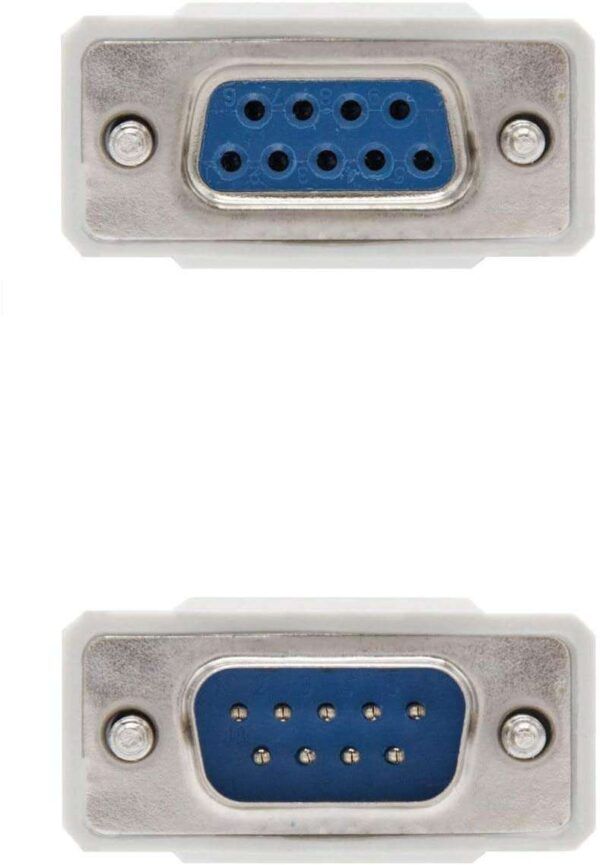 Nanocable Cable Serie RS232 DB9 Macho a DB9 Hembra 1.80m - Color Beige - Imagen 3