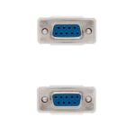Nanocable Cable Serie Modem DB9 Hembra a DB9 Hembra 1.80m - Color Beige - Imagen 3