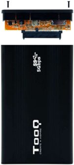 Tooq Carcasa Externa HDD/SDD 2.5" hasta 9,5mm SATA USB 3.0 - Color Negro - Imagen 3