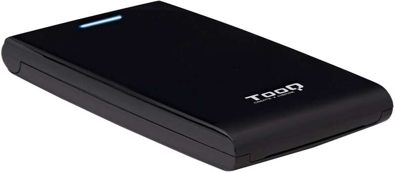 142214_1 Tooq Carcasa Externa HDD/SDD 2.5" hasta 12,5mm SATA USB 3.0 - Sin Tornillos - Color Negro - Imagen 1