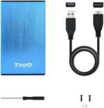 Tooq Carcasa Externa HDD/SDD 2.5" hasta 9,5mm SATA USB 3.0 - Color Azul - Imagen 4
