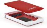 Tooq Carcasa Externa HDD/SDD 2.5" hasta 9.5mm SATA USB 3.0/3.1 Gen 1 - Sin Tornillos - Color Rojo/Blanco - Imagen 2