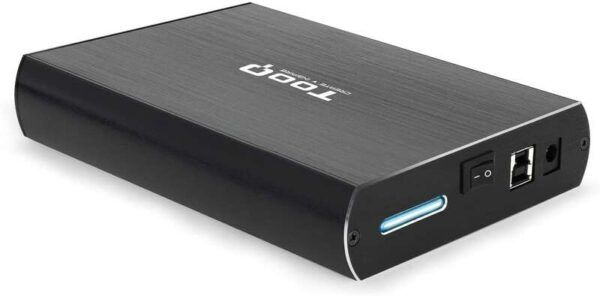 Tooq Carcasa Externa HDD 3.5" SATA USB 3.0/3.1 Gen1 con Soporte - Color Negro - Imagen 3