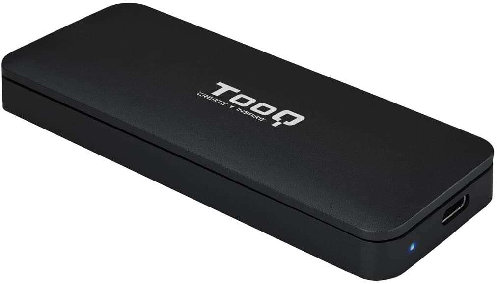 142329_1 Tooq Carcasa Externa SSD M2 NVMe PCIe USB-C - Color Negro - Imagen 1