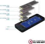 Tooq Carcasa Externa SSD M2 NVMe PCIe USB-C - Color Negro - Imagen 2