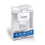 Tooq Cargador de Pared 2x USB 2.0 - Tecnologia AI - Color Blanco - Imagen 3