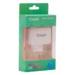 Tooq Cargador de Pared USB 2.0, USB-C - Color Blanco - Imagen 4