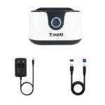 Tooq Docking Station USB 3.0 - HDD/SSD 2.5", 3.5" SATA I,II,III - Boton de Clonacion - Copia de Seguridad - Color Blanco/Negro - Imagen 5
