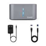 Tooq Docking Station USB 3.0/3.1 Gen 1 - HDD/SSD 2.5", 3.5" SATA - Boton de Clonacion - Color Gris/Negro - Imagen 4