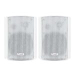 Tooq Altavoces Autoamplificados de Pared 60W - Control de Volumen, Agudos y Bajos - Soporte Giratorio 180º - Color Blanco