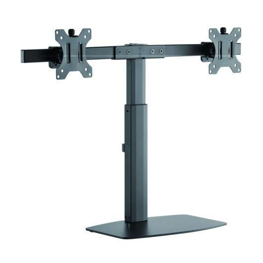 142884_1 Tooq Soporte de Mesa para 2 Monitores de 17"-27" - Regulacion de Altura por Piston de Gas - Gestion de Cables - Peso Max 6kg x Brazo - VESA 100x100mm - Imagen 1