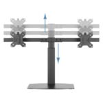Tooq Soporte de Mesa para 2 Monitores de 17"-27" - Regulacion de Altura por Piston de Gas - Gestion de Cables - Peso Max 6kg x Brazo - VESA 100x100mm - Imagen 5
