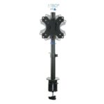 Tooq Soporte de Mesa con Brazo Articulado para Monitor de 13"-32" - Giratorio e Inclinable - Gestion de Cables - Peso Max 8kg - VESA 100x100mm - Color Negro - Imagen 4