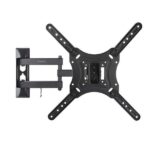 Tooq Soporte de Pared con Brazo Articulado para TV de 23"-55" - Giratorio e Inclinable - Gestion de Cables - Peso Max 30kg - VESA 400x400mm - Color Negro - Imagen 3