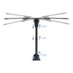 Tooq Soporte de Pared con Brazo Articulado para TV de 23"-55" - Giratorio e Inclinable - Gestion de Cables - Peso Max 30kg - VESA 400x400mm - Color Negro - Imagen 5