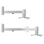 Tooq Soporte de Pared para Proyector - Inclinable y Giratorio - Peso Max 10Kg - Color Plata - Imagen 2
