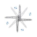 Tooq Soporte Universal de Techo para Proyector - Inclinable y Giratorio - Peso Max 20Kg - Color Plata - Imagen 4