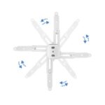 Tooq Soporte Universal de Techo para Proyector - Inclinable y Giratorio - Peso Max 20Kg - Color Blanco - Imagen 4