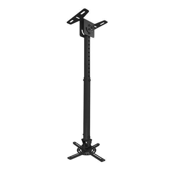 143164_1 Tooq Soporte de Techo para Proyector - Inclinable y Giratorio - Apto para Techos Inclinados - Peso Max 20Kg - Color Negro - Imagen 1
