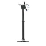 Tooq Soporte de Techo para Proyector - Inclinable y Giratorio - Apto para Techos Inclinados - Peso Max 20Kg - Color Negro - Imagen 4