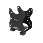 Tooq Soporte VESA para Mini PC - 4 Opciones de Instalacion - Peso Max 5kg - VESA 100x100 - Color Negro