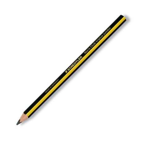 143324_1 Staedtler Noris 119 Jumbo Lapiz de Grafito Triangular - Mina HB2 Ultrarresistente de 4mm - Madera de Bosques Sostenibles - Imagen 1