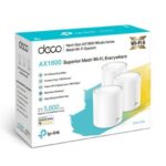 TP-Link Sistema WiFi 6 Mesh Doble Banda AX1800 - 3 Unidades Deco - 2 Puertos Ethernet LAN (RJ-45) - Cobertura WiFi hasta 1760m2 - WPA3 - Imagen 2