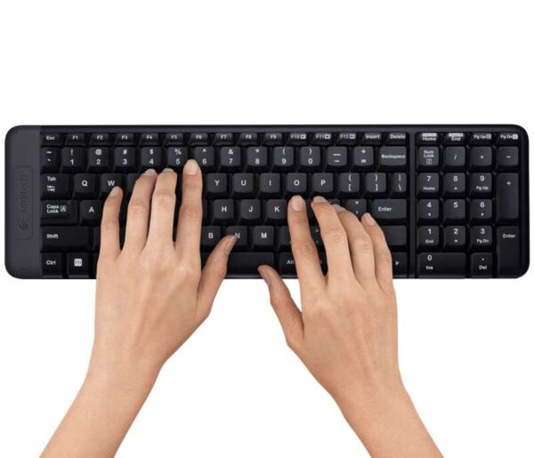 Logitech MK220 Pack Inalambrico Teclado K220 + Raton M150 3 Botones - Uso Ambidiestro - Color Negro - Imagen 3