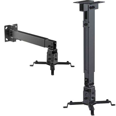 156525_1 Cromad Soporte de Techo/Pared para Proyector - Extensible e Inclinable - Peso Max. 20kg - Imagen 1