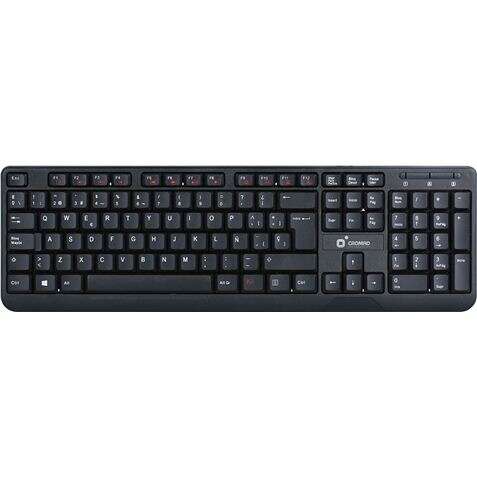 156530_1 Cromad T50 Teclado Multimedia USB - Teclas FN + Multimedia - Diseño Extrafino y Tacto Suave - Imagen 1